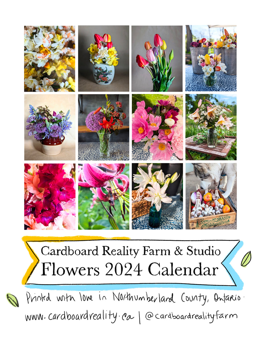 Preorder for Cardboard Reality Flowers 2024 Calendar