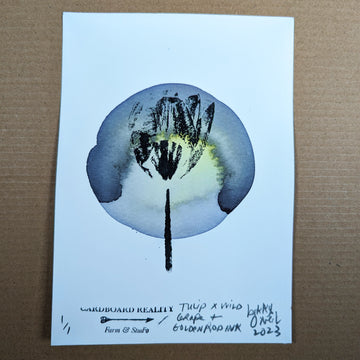 Botanical Print - Tulip x Wild Grape + Goldenrod Ink