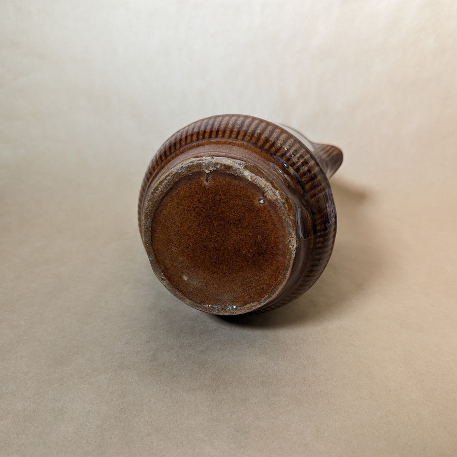 Vintage Rockingham Bennington Ironstone Stoneware Pitcher