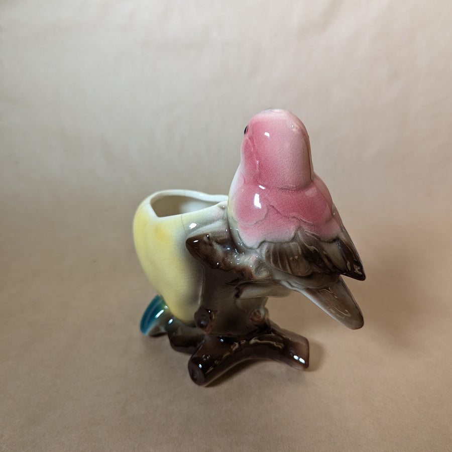 Vintage Royal Copley Bird and Apple Planter