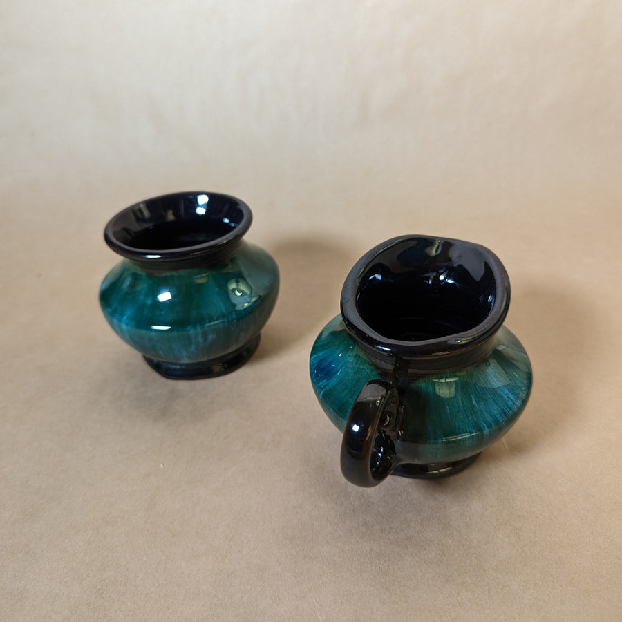 Vintage Blue Mountain Pottery Creamer & Sugar Dish