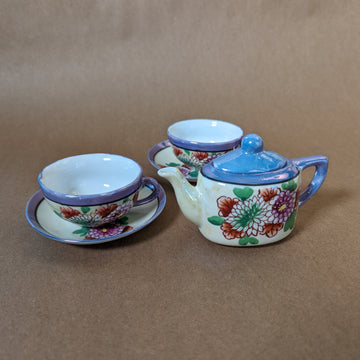 Vintage Miniature Japanese Lustreware Tea Set