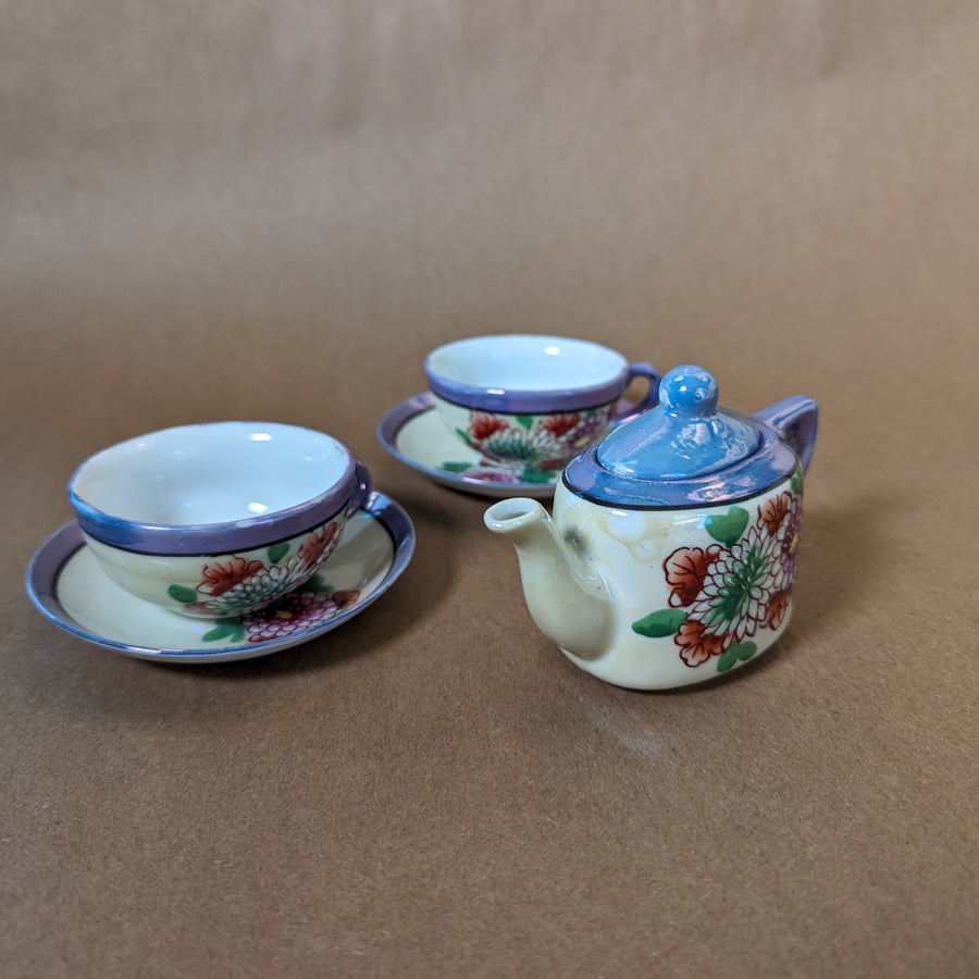 Vintage Miniature Japanese Lustreware Tea Set