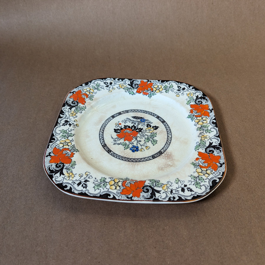 Vintage Woods Burslem Norbury Hand Painted Plate