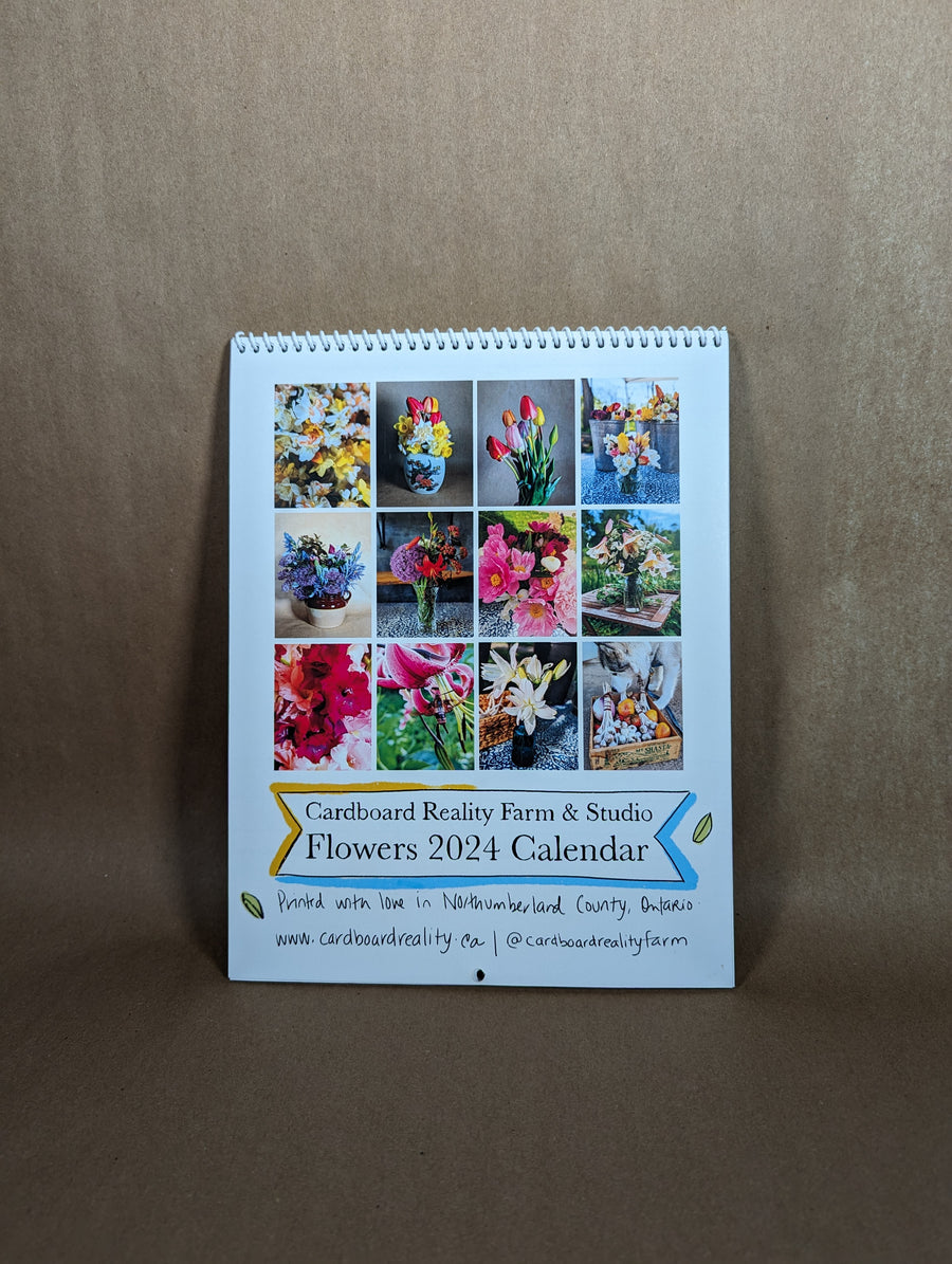 Cardboard Reality Flowers 2024 Calendar