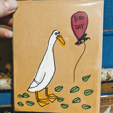 Indian Runner Duck Bird Day Birthday Card