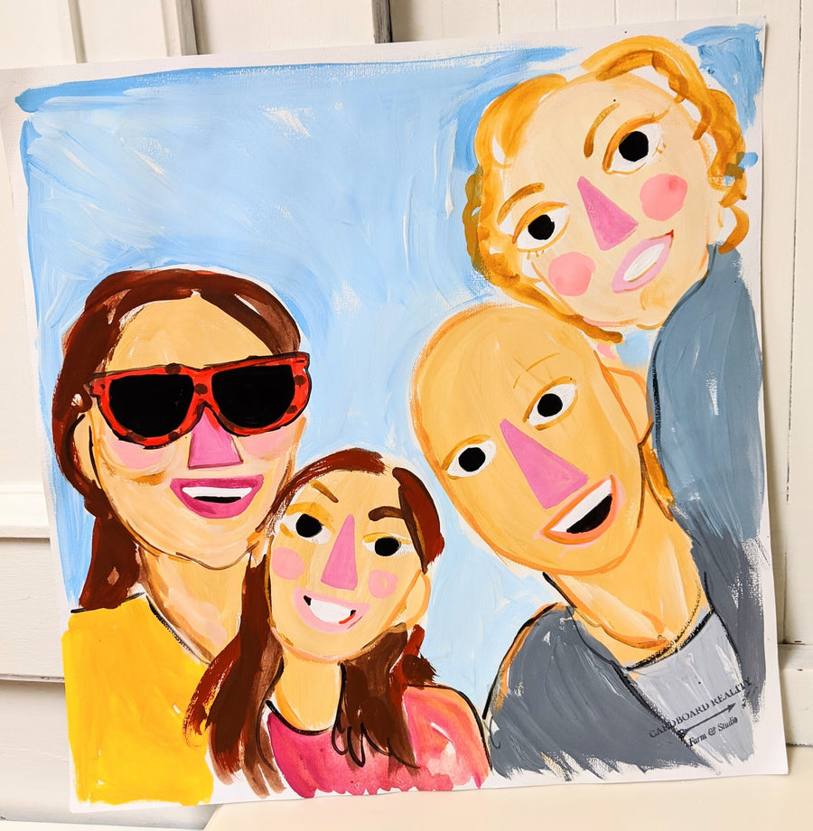 Illustrated Family Portrait