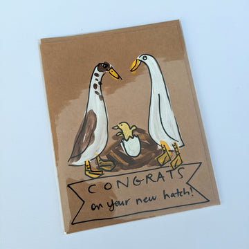 Congrats on your new hatch (mixed ducks) - baby card