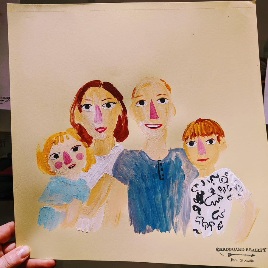 Illustrated Family Portrait