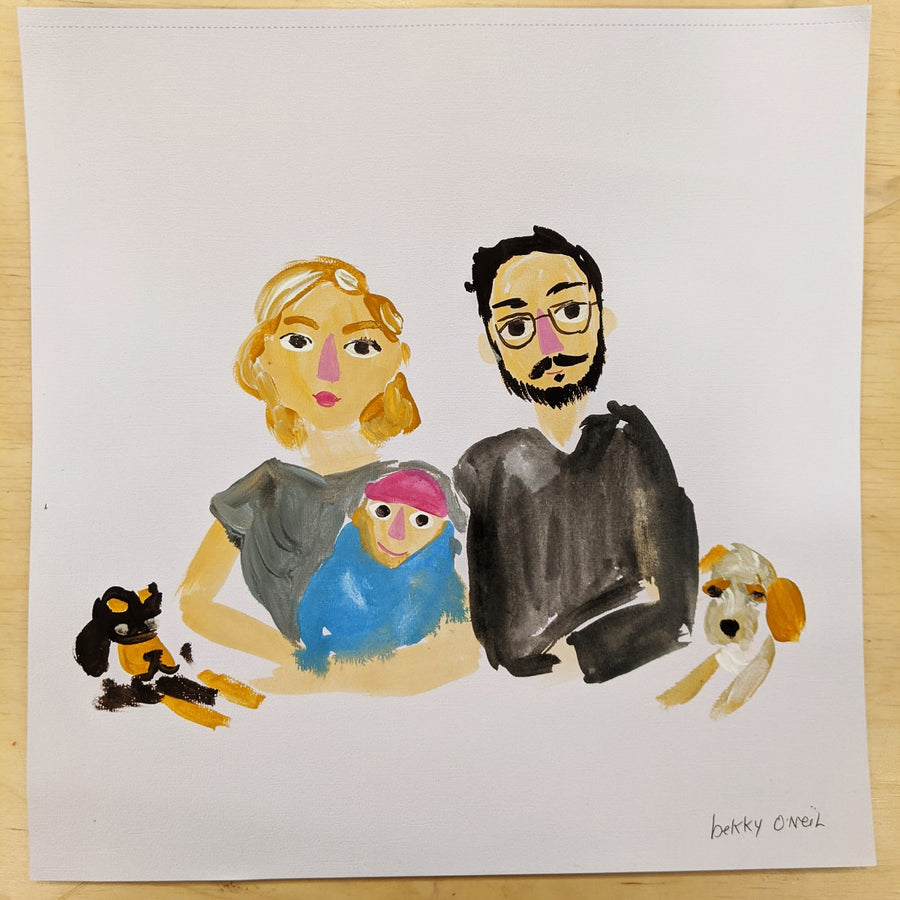 Custom Art - Illustrated Family Portrait