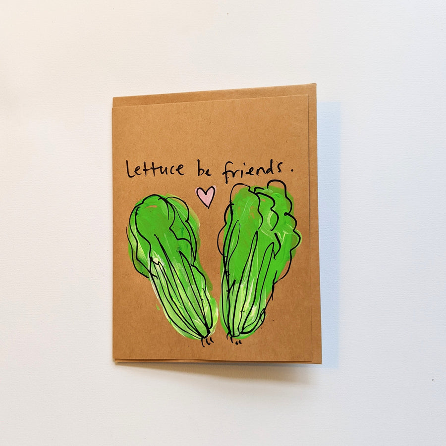 Lettuce be Friends Card