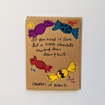 All you need is love - Schulz quote Card