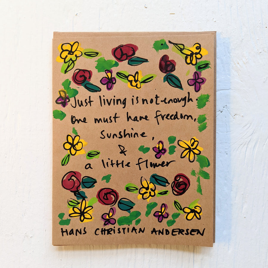 Garden Collection - Set of 6 Hand Painted Quote Cards